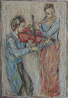 Arja Krossbeckin maalaus