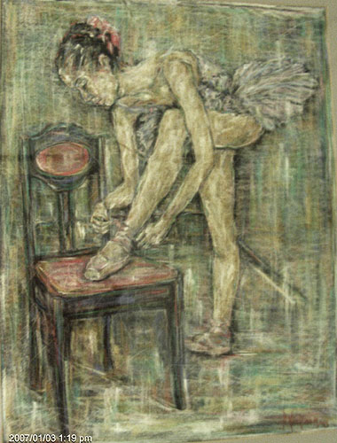 Arja Krossbeckin maalaus Before Dance