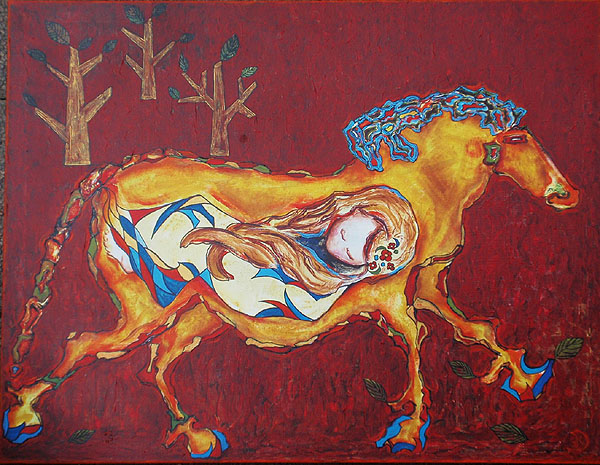 Arja Krossbeckin maalaus