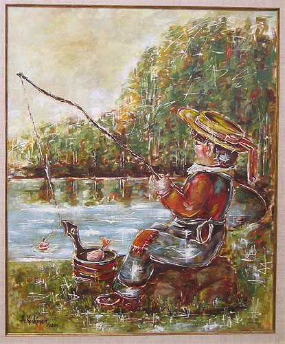 Arja Krossbeckin maalaus