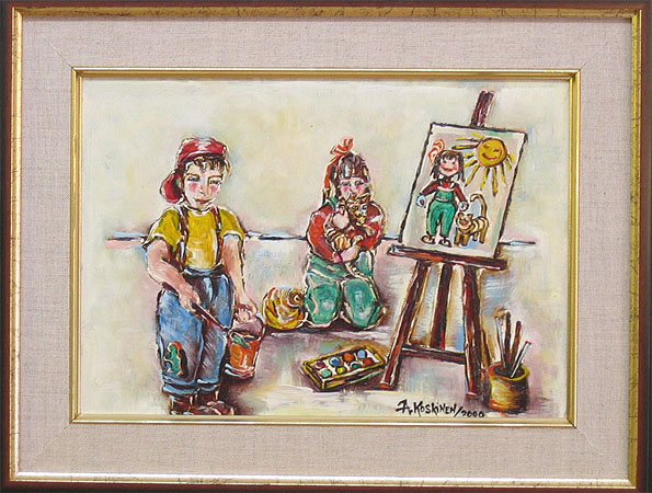 Arja Krossbeckin maalaus